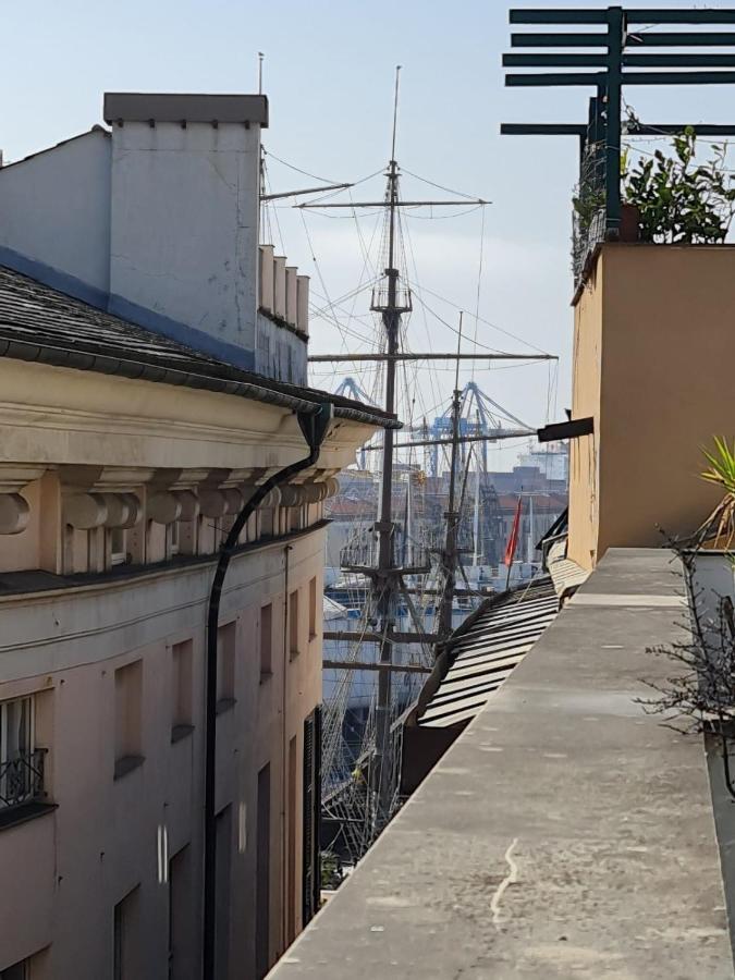 Doge Cambiaso- Davanti All'Acquario - Grande Terrazza Privata - Palazzo Nobiliare Storico Genoa Bagian luar foto